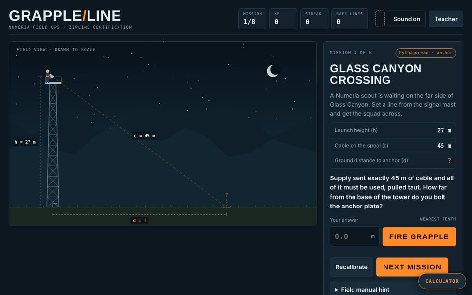 Screenshot of Grapple Line