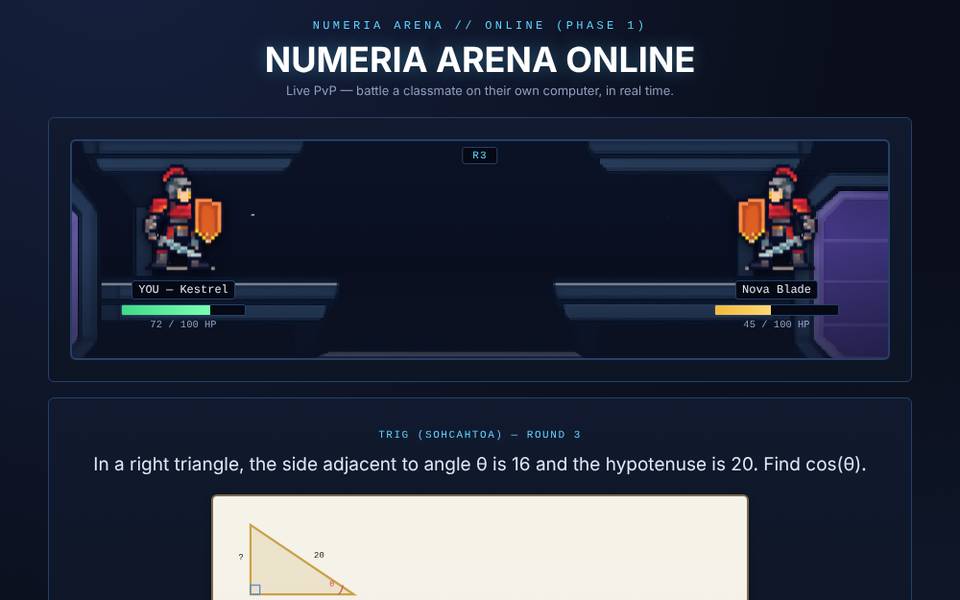 Screenshot of Numeria Arena
