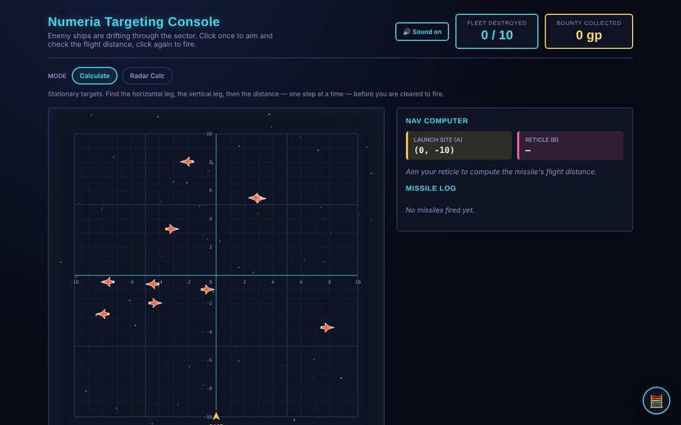 Screenshot of Targeting Console